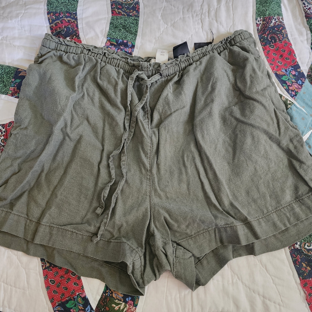 Women's Olive Green Shorts